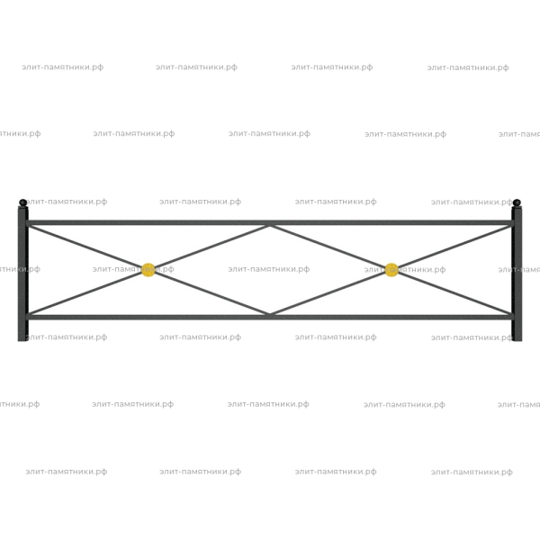Ограда металлическая № 5