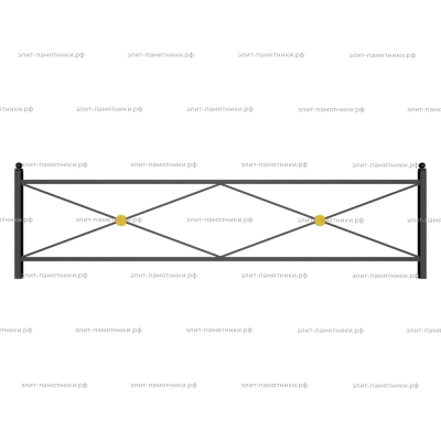 Ограда металлическая № 5