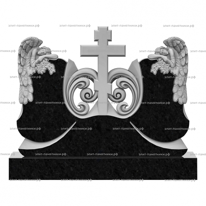 Резной семейный памятник № 28