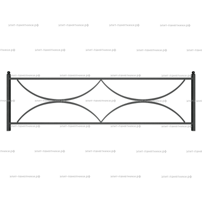 Ограда металлическая № 13