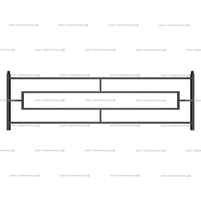 Ограда металлическая № 3