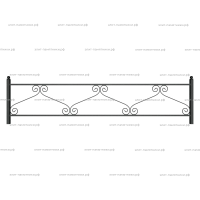 Ограда металлическая № 23