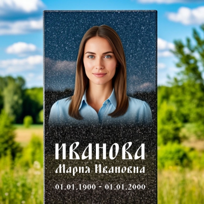 Цветная фотография на памятник