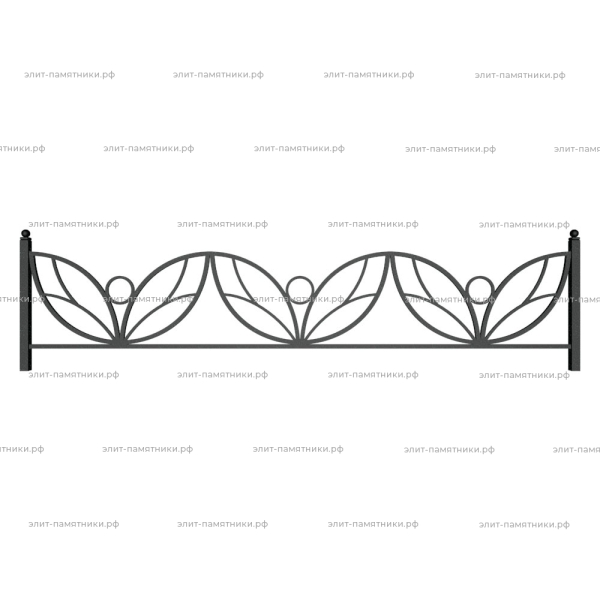 Ограда металлическая № 19