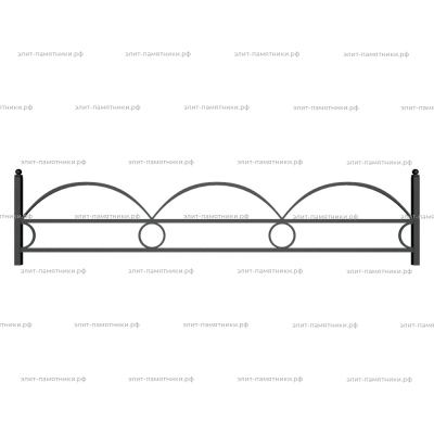 Ограда металлическая № 14