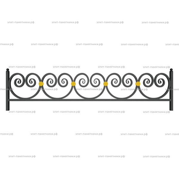 Ограда металлическая № 27
