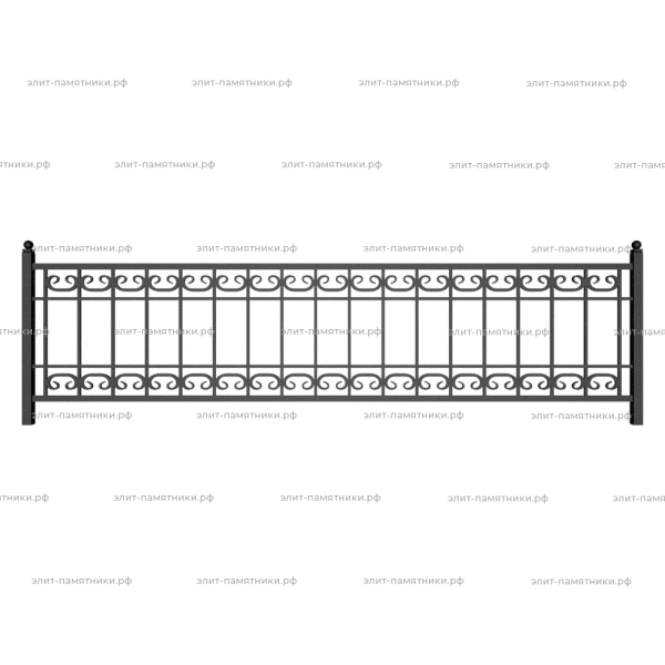 Ограда металлическая № 18