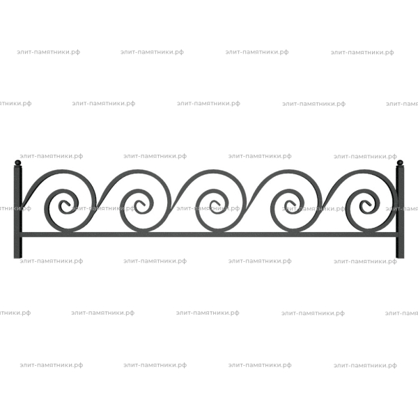 Ограда металлическая № 30