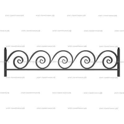 Ограда металлическая № 30