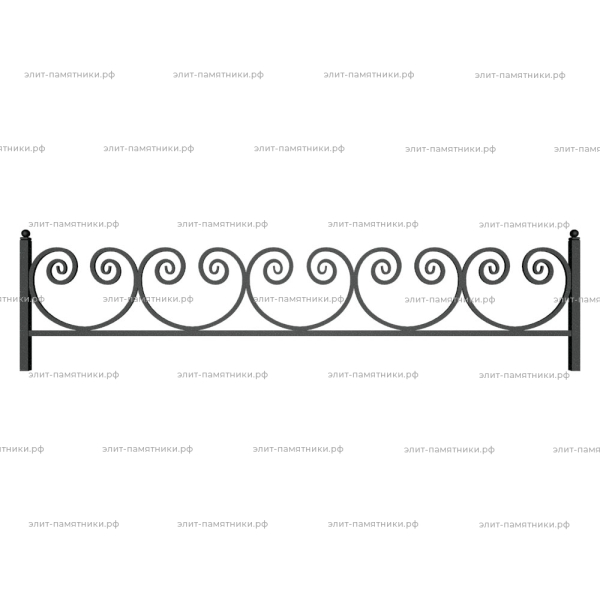 Ограда металлическая № 26