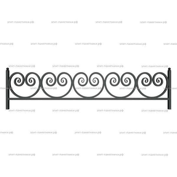 Ограда металлическая № 28